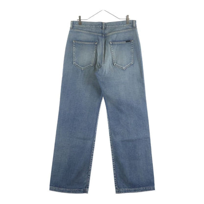 Saint Laurent Paris Aging Processing Multi Pocket Zip Up Denim Pants Indigo — view 2