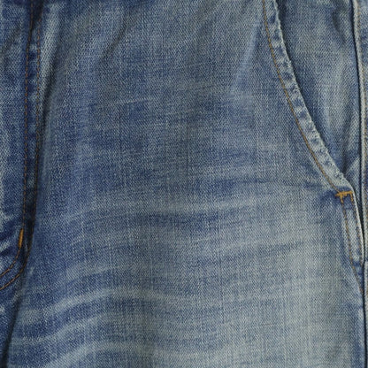 Saint Laurent Paris Aging Processing Multi Pocket Zip Up Denim Pants Indigo — view 4