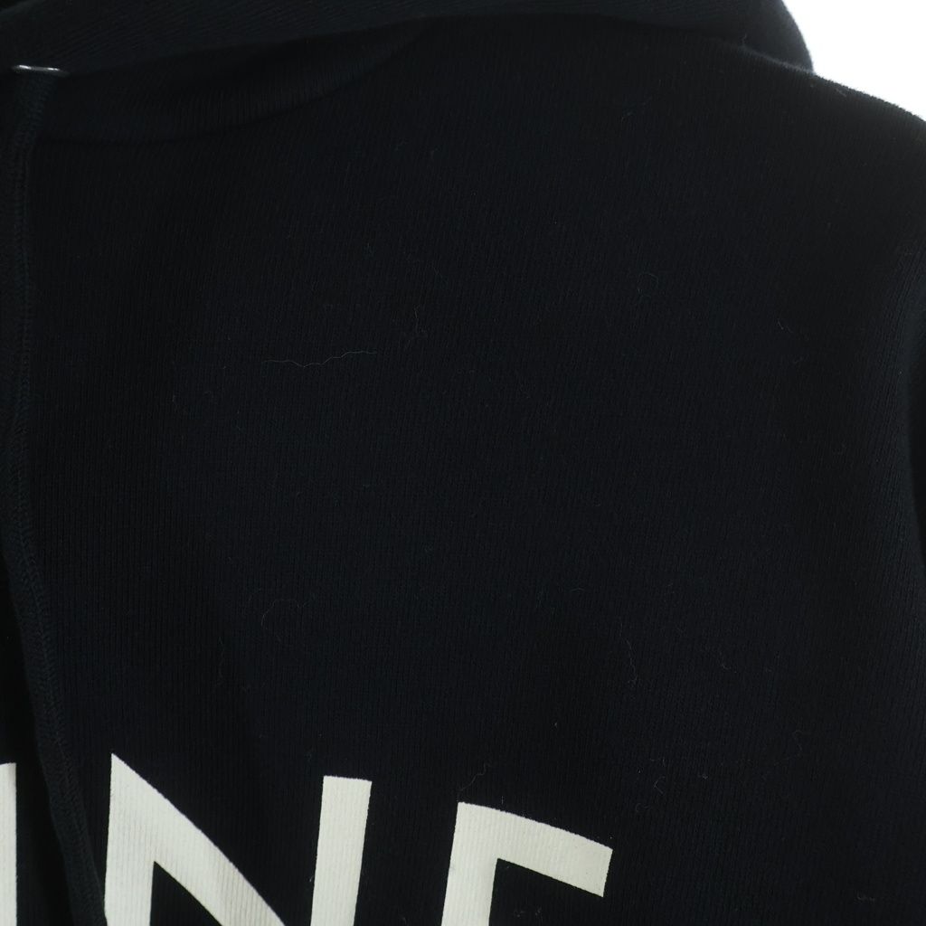 Celine Logo Print Hoodie Louis Sweatshirt Black Cotton XS — view 5