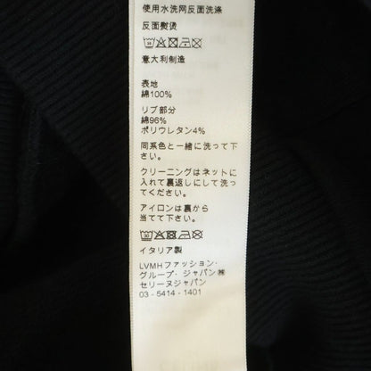 Celine Logo Print Hoodie Louis Sweatshirt Black Cotton XS — view 8