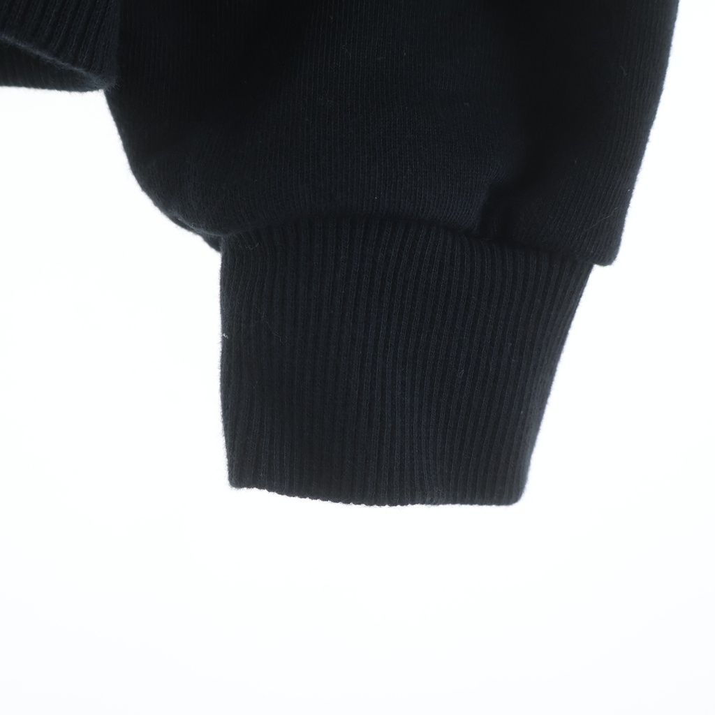 Celine Logo Print Hoodie Louis Sweatshirt Black Cotton XS — view 6