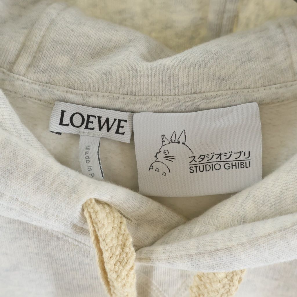 Loewe Studio Ghibli Suswatari Anagram Logo Hoodie Gray XS — view 7