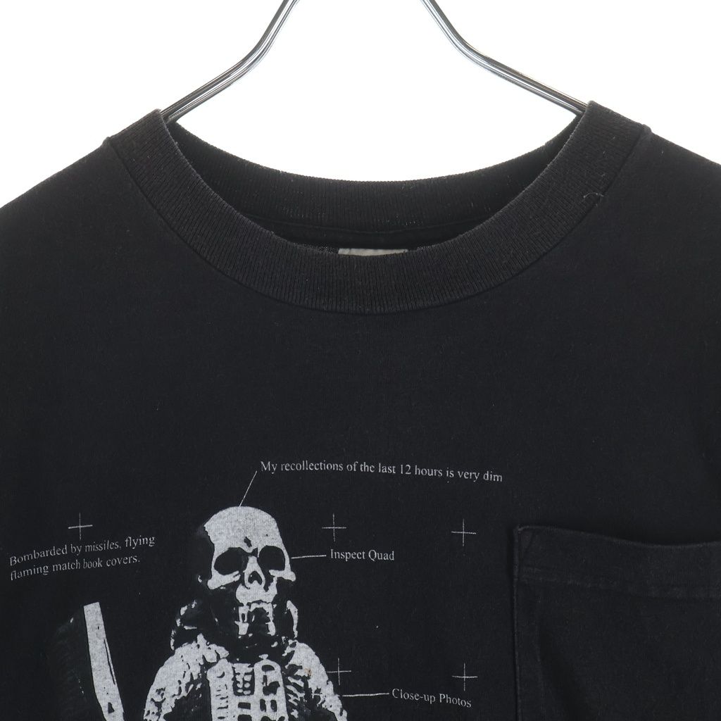 Chrome Hearts Foti Tee Skull Print Crew Neck Pocket Short Sleeve T-Shirt Black — view 3