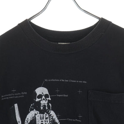 Chrome Hearts Foti Tee Skull Print Crew Neck Pocket Short Sleeve T-Shirt Black — view 3
