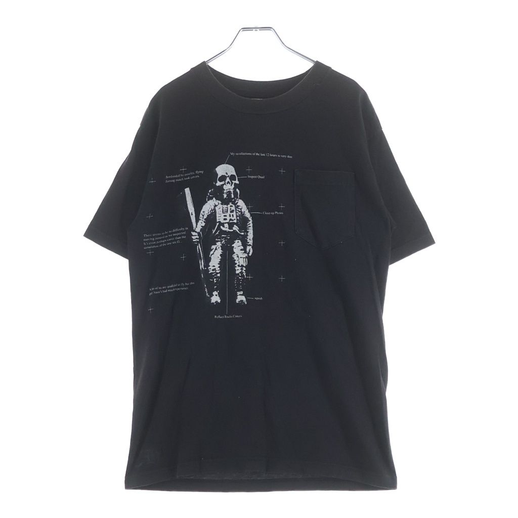 Chrome Hearts Foti Tee Skull Print Crew Neck Pocket Short Sleeve T-Shirt Black