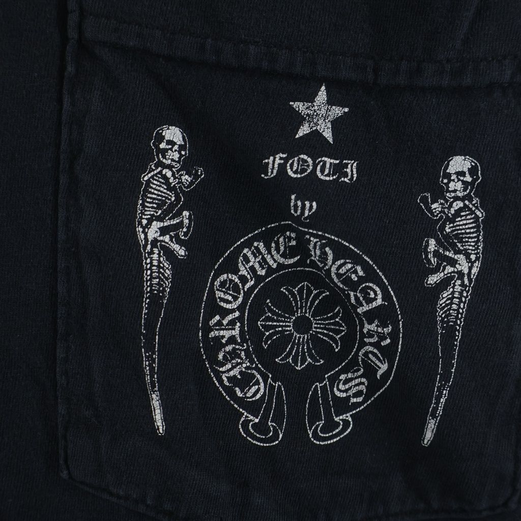 Chrome Hearts Foti Tee Nazcar Skull Print Crew Neck Pocket Short Sleeve T-Shirt — view 5