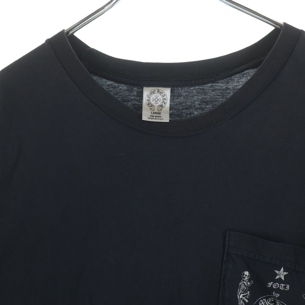 Chrome Hearts Foti Tee Nazcar Skull Print Crew Neck Pocket Short Sleeve T-Shirt — view 3