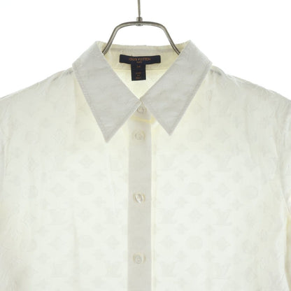 Louis Vuitton Monogram Long Sleeve Shirt White 34 — view 3