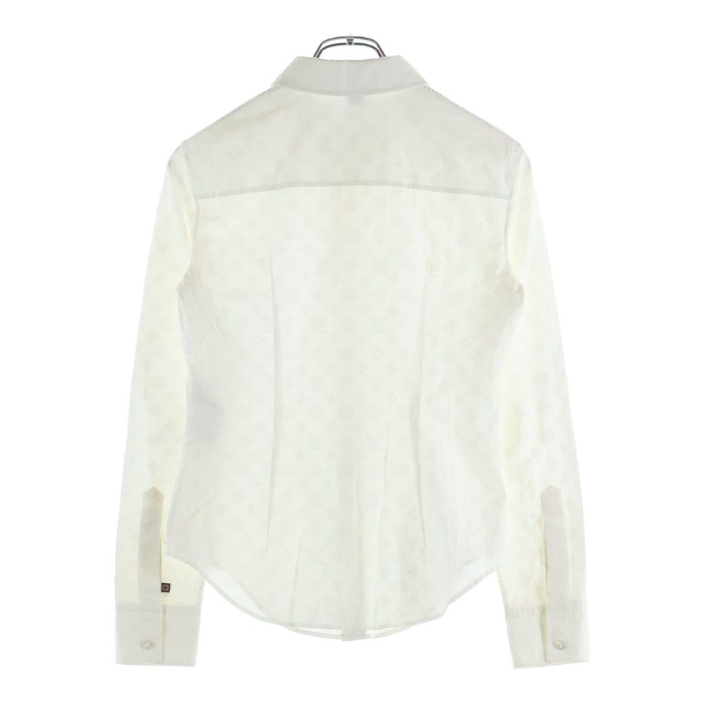 Louis Vuitton Monogram Long Sleeve Shirt White 34 — view 2