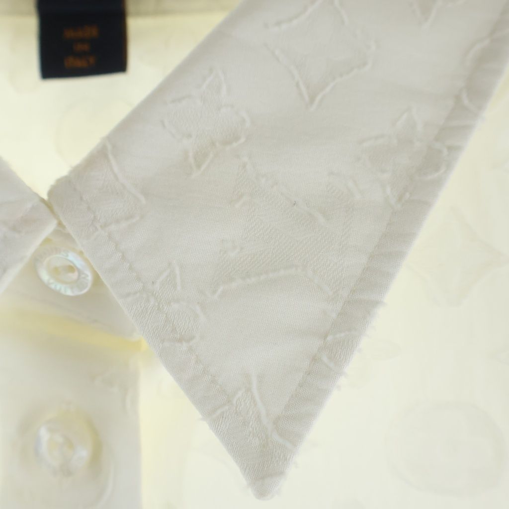 Louis Vuitton Monogram Long Sleeve Shirt White 34 — view 4