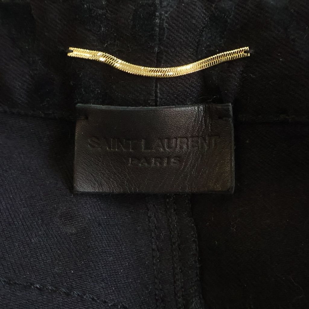 Saint Laurent Paris Zebra All Over Locky Print Slim Skinny Denim Pants Jeans — view 6