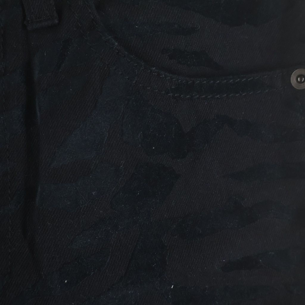 Saint Laurent Paris Zebra All Over Locky Print Slim Skinny Denim Pants Jeans — view 4