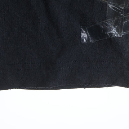 Balenciaga ZL S Double Front T-shirts Paris Print Long Sleeve T-Shirt Black — view 5