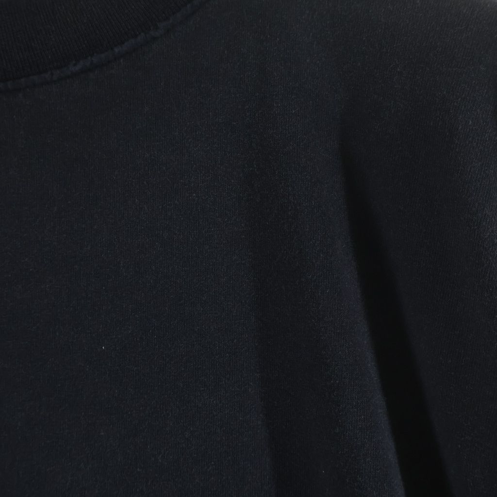 Balenciaga ZL S Double Front T-shirts Paris Print Long Sleeve T-Shirt Black — view 4