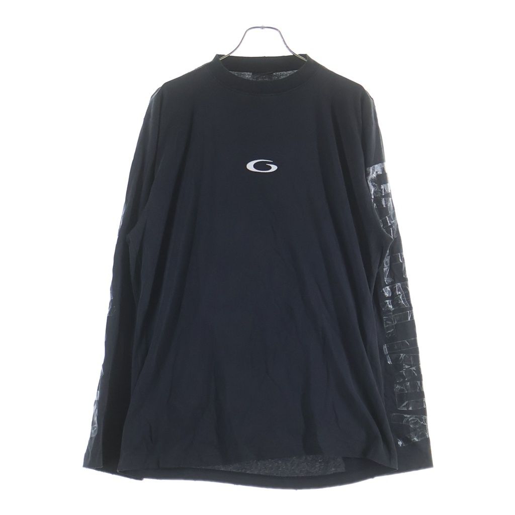 Balenciaga ZL S Double Front T-shirts Paris Print Long Sleeve T-Shirt Black