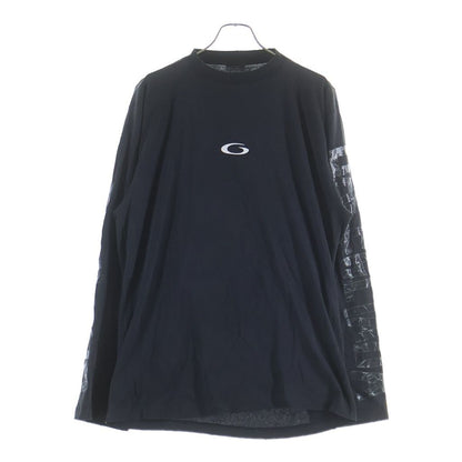 Balenciaga ZL S Double Front T-shirts Paris Print Long Sleeve T-Shirt Black
