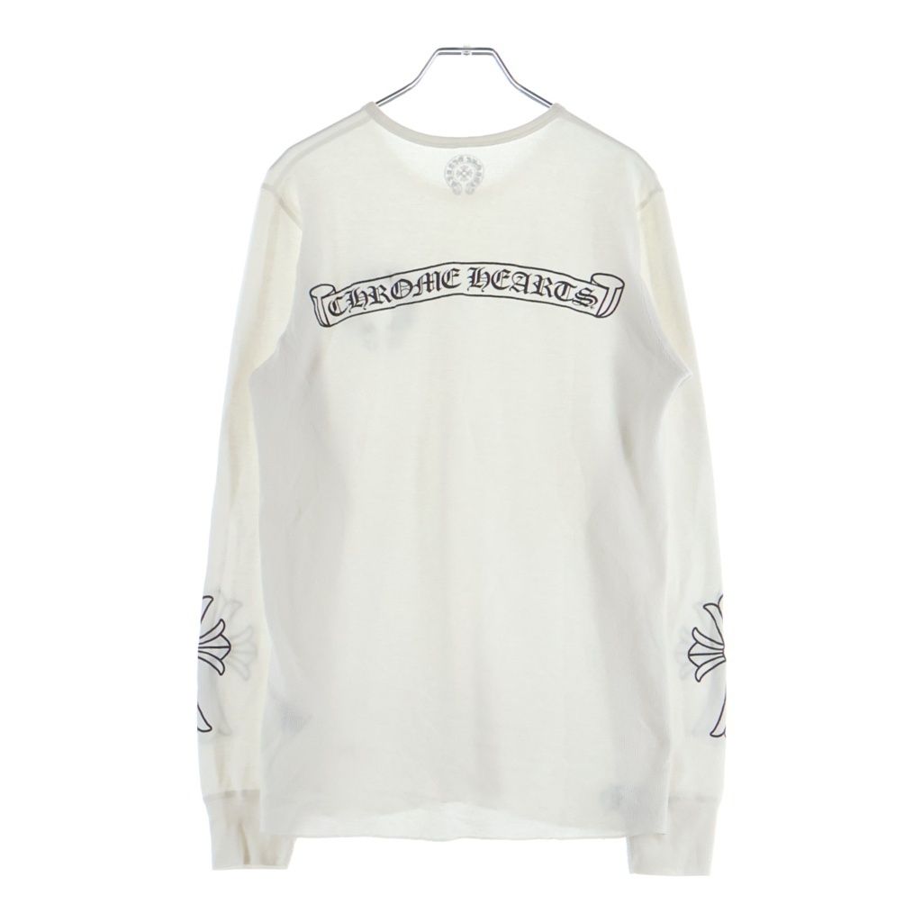 Chrome Hearts Thermal L S Sleeve CH Crossback Scrollal Label Print Long T-Shirt — view 2