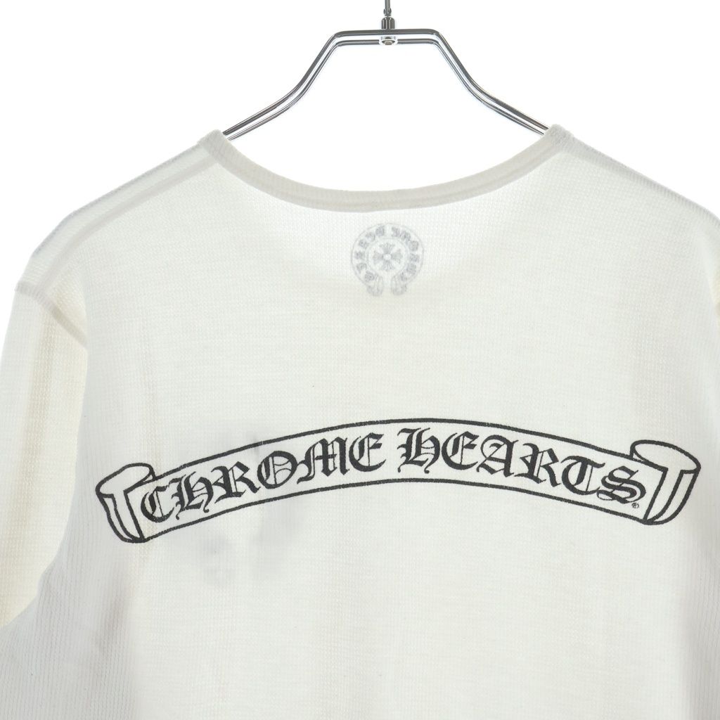 Chrome Hearts Thermal L S Sleeve CH Crossback Scrollal Label Print Long T-Shirt — view 4