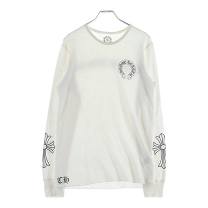 Chrome Hearts Thermal L S Sleeve CH Crossback Scrollal Label Print Long T-Shirt