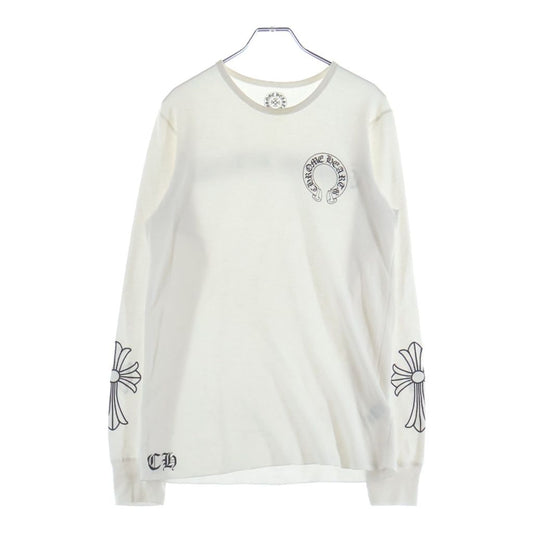 Chrome Hearts Thermal L S Sleeve CH Crossback Scrollal Label Print Long T-Shirt