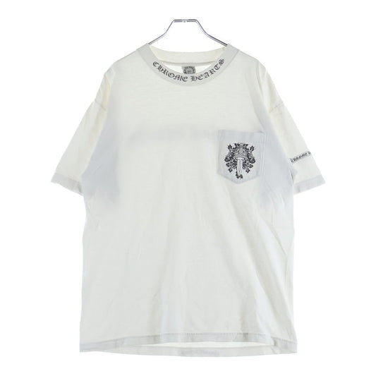 Chrome Hearts Vintage CH S T-Shirt Neck Logo Vine Daga Print Short Sleeve
