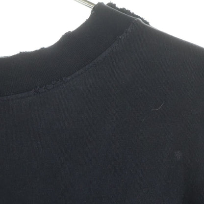 Balenciaga Gray Long Sleeve T-Shirt Long Logo Black — view 4