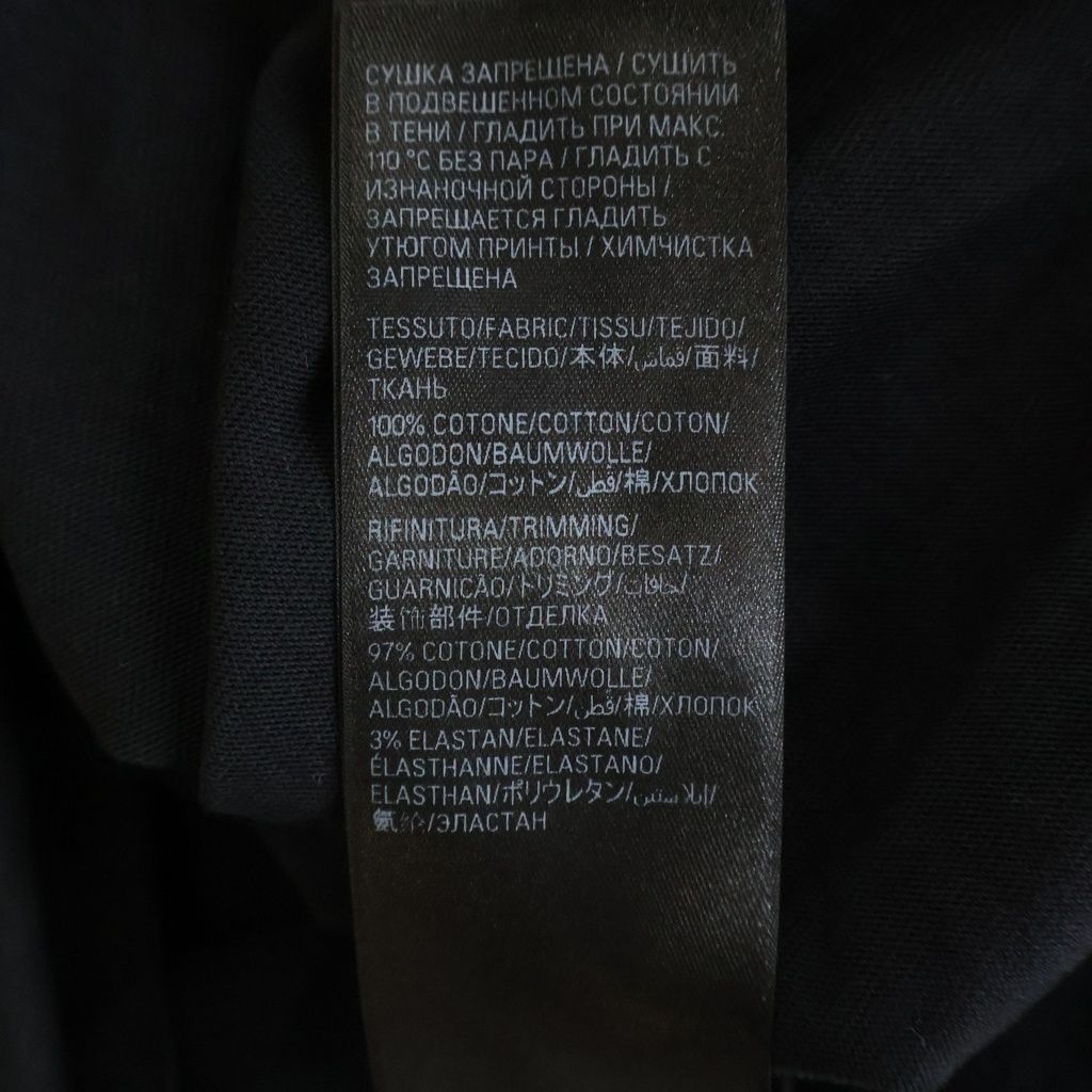 Balenciaga Gray Long Sleeve T-Shirt Long Logo Black — view 7