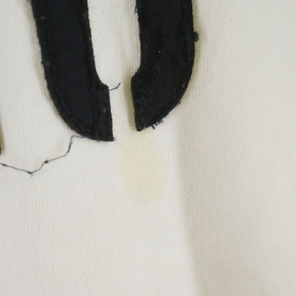 Miu Miu Cropped Sweatshirt Distressed Crew Neck White — view 4