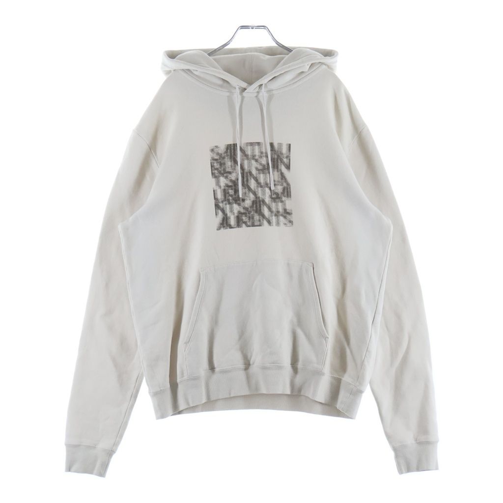 Saint Laurent Paris Optical Illusion Hoodie Mosaic Print Sweatshirt Pullover