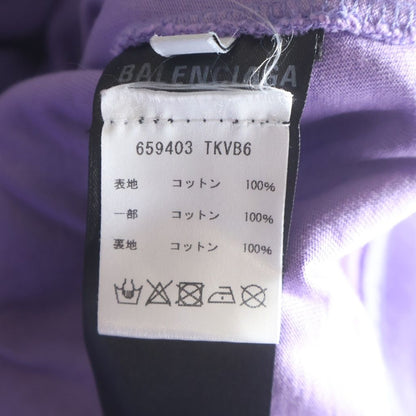 Balenciaga Caps Destroyed Hoodie Pullover Purple — view 7