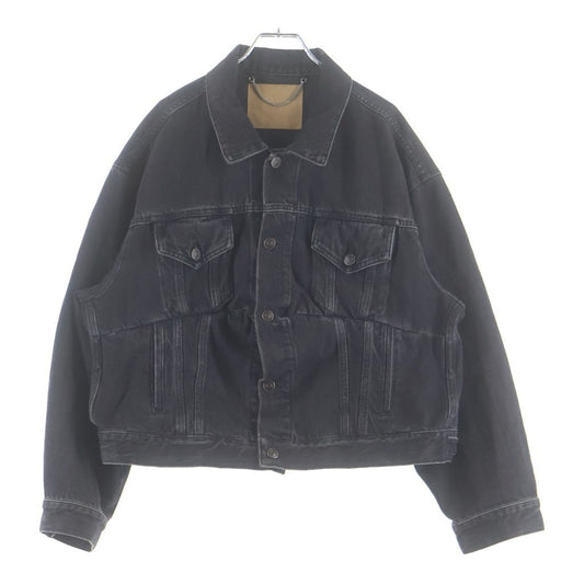 Balenciaga Swing Denim Jacket Black