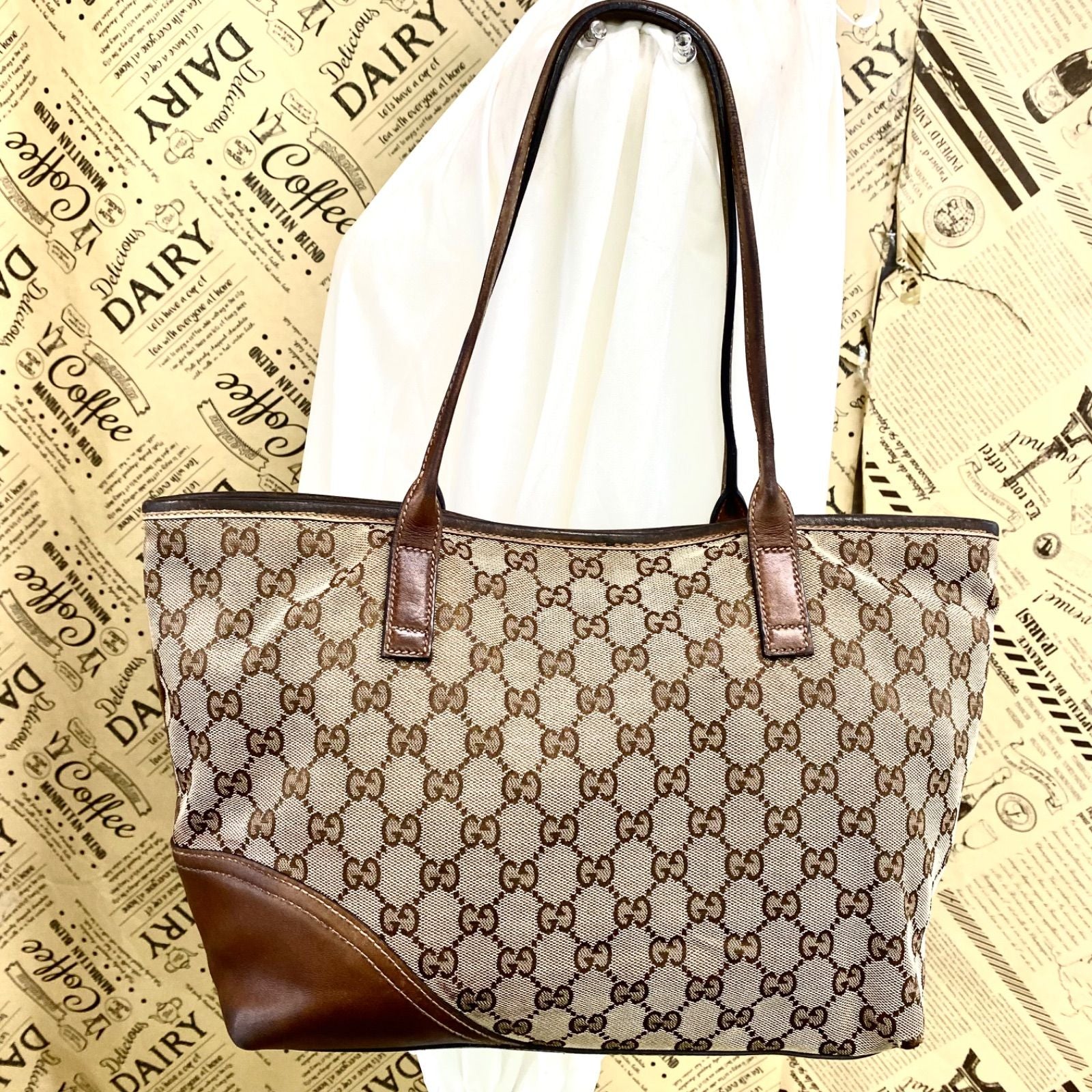 Gucci New Britt Tote Shoulder GG Canvas — view 2