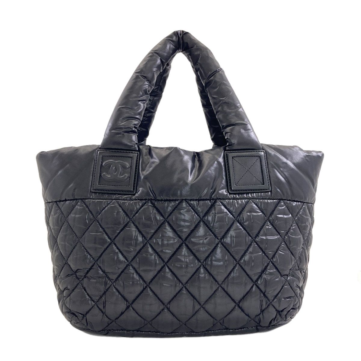 Chanel Coco Cocoon Silver Handbag Nylon — view 2