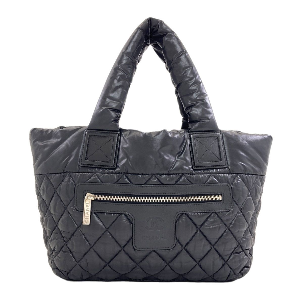 Chanel Coco Cocoon Silver Handbag Nylon