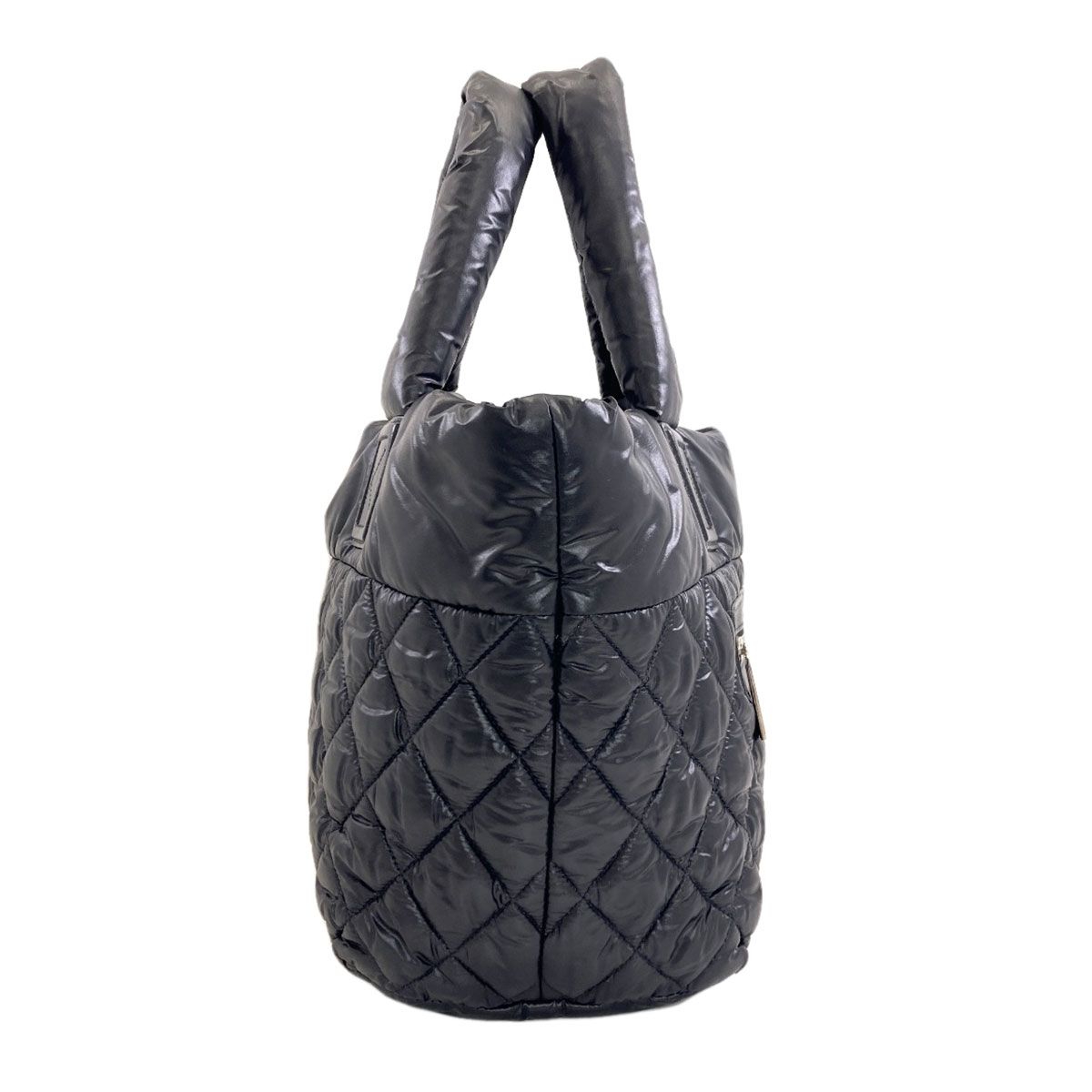 Chanel Coco Cocoon Silver Handbag Nylon — view 3