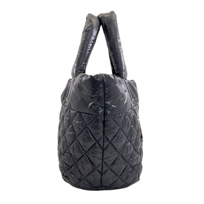 Chanel Coco Cocoon Silver Handbag Nylon — view 3