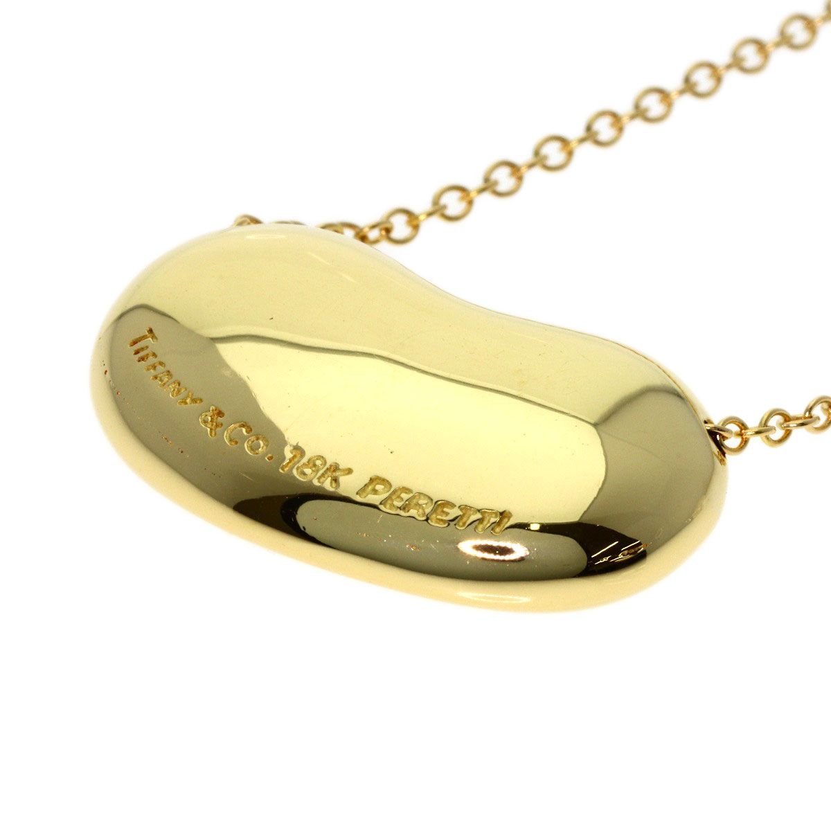Tiffany & Co Bean Long Chain Necklace 18k Yellow Gold — view 5