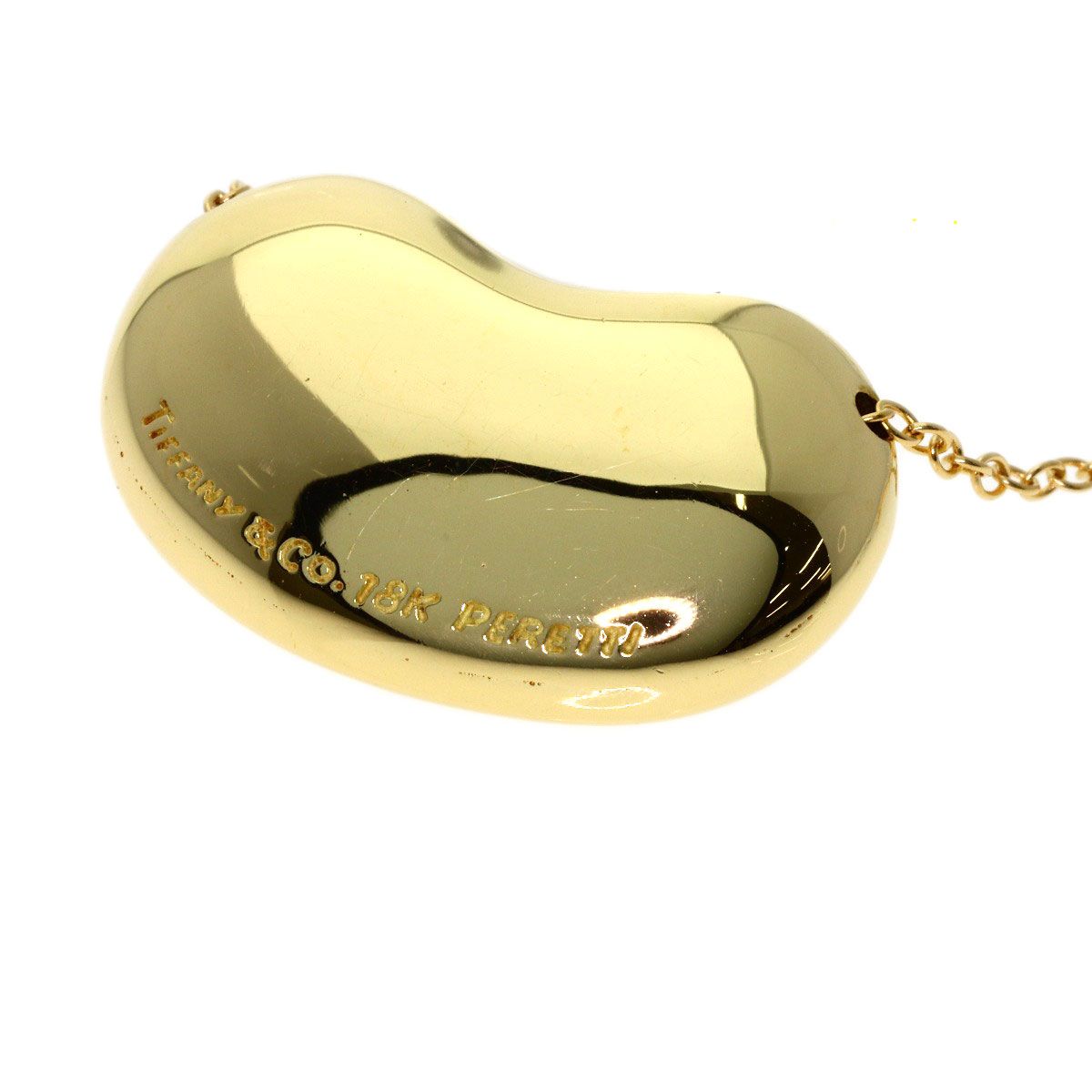 Tiffany & Co Bean Long Chain Necklace 18k Yellow Gold — view 7