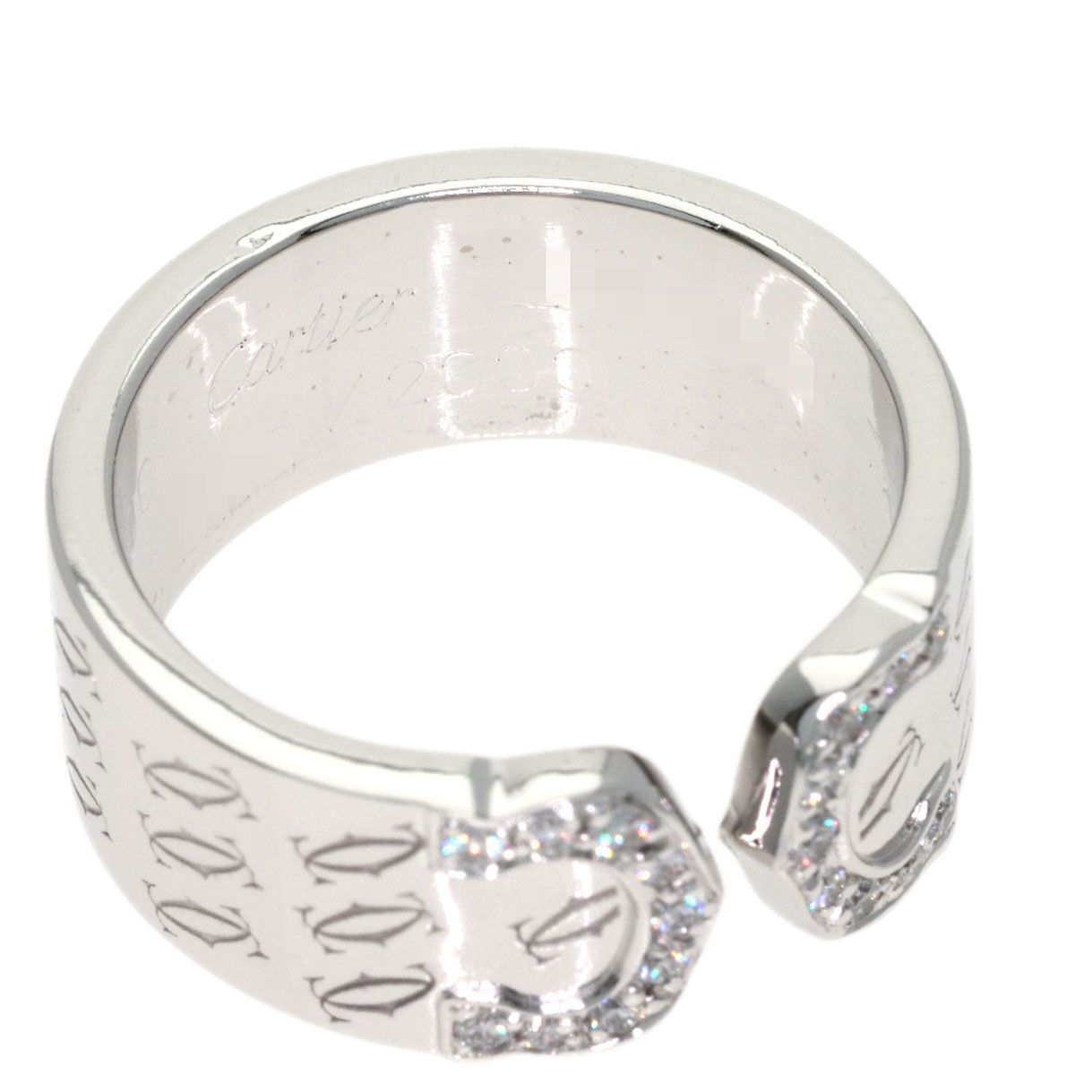 Cartier C2 Diamond 51 Ring 18k White Gold — view 5