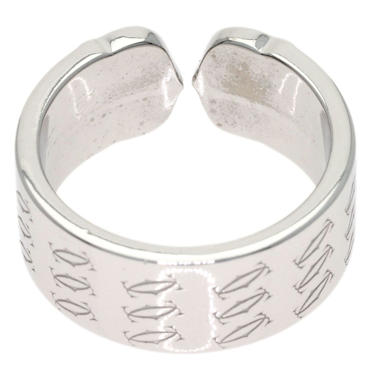 Cartier C2 Diamond 51 Ring 18k White Gold — view 4