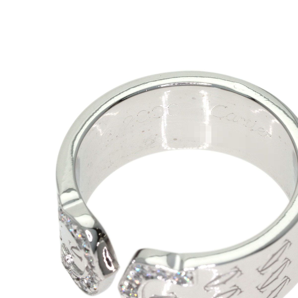 Cartier C2 Diamond 51 Ring 18k White Gold — view 6