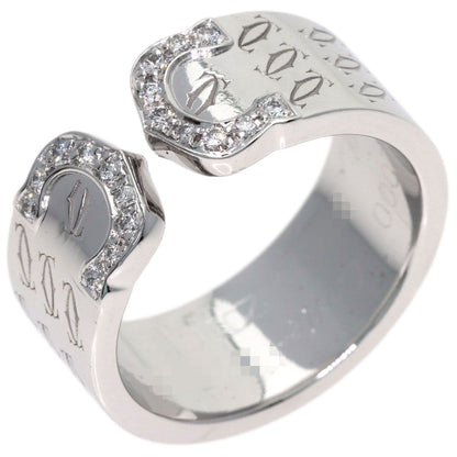 Cartier C2 Diamond 51 Ring 18k White Gold — view 2