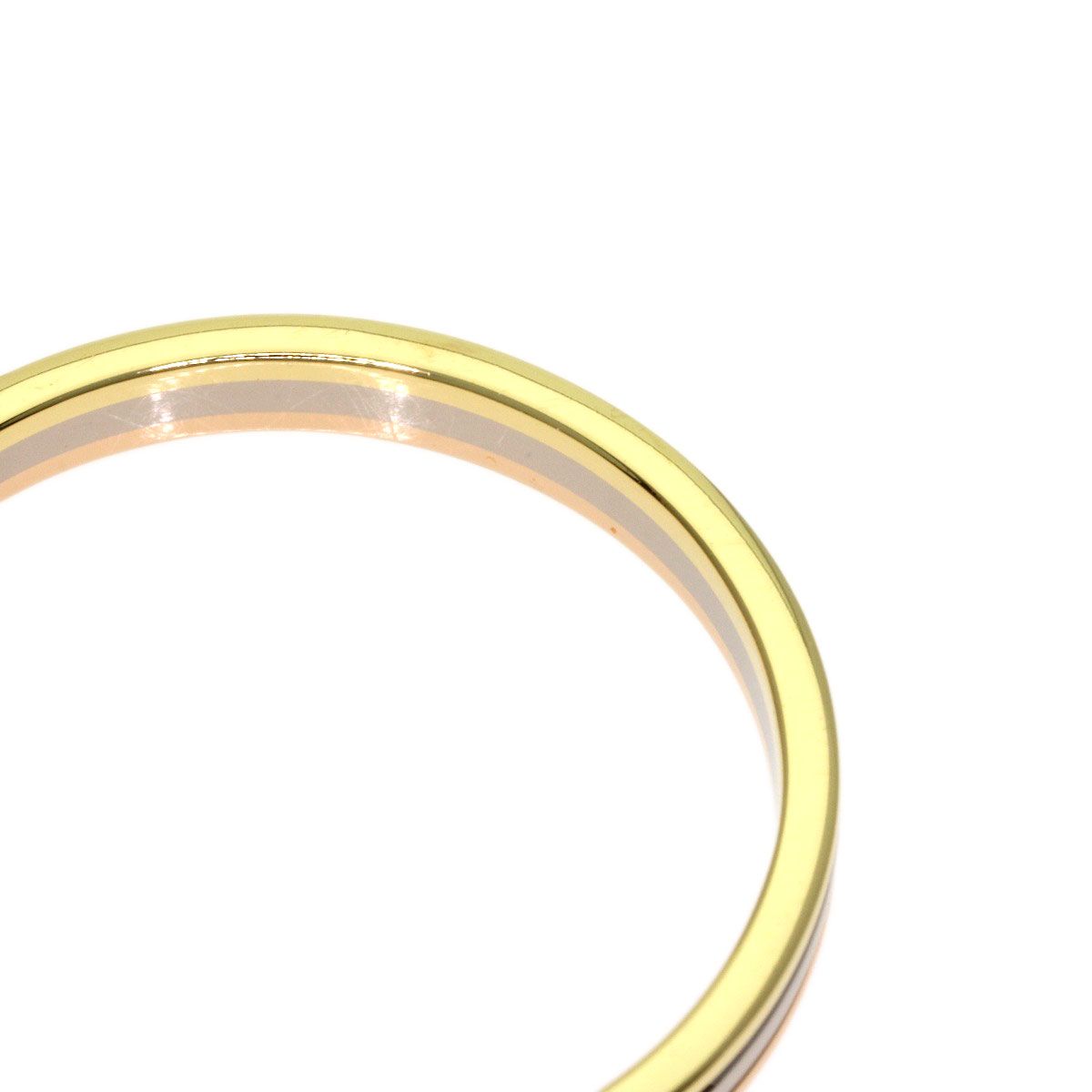 Cartier Three Color 57 Ring 18k Yellow Gold 18k Pink White — view 7