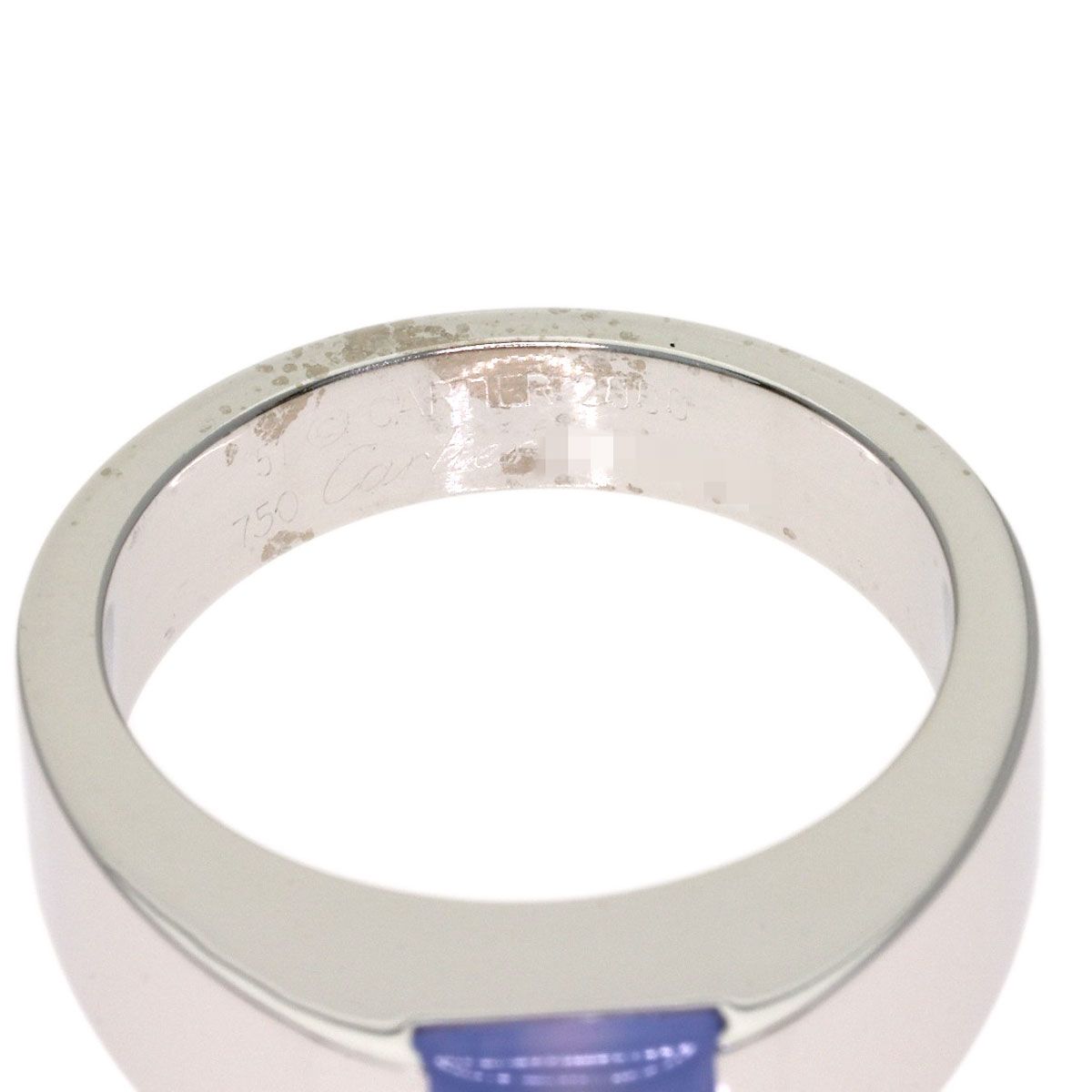 Cartier Tank Ring Chalcedony 51 18k White Gold — view 6