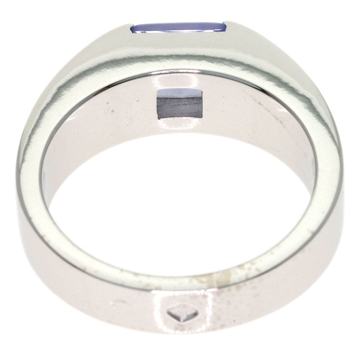 Cartier Tank Ring Chalcedony 51 18k White Gold — view 4