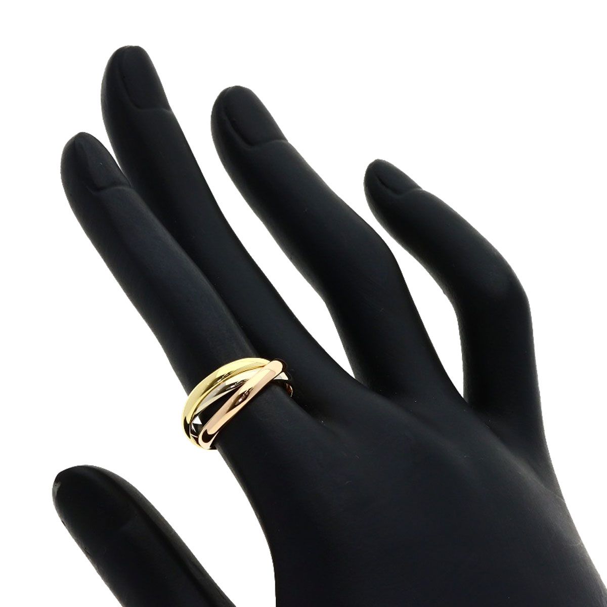 Cartier Trinity XS 49 Ring 18k Yellow Gold 18k Pink White — view 5