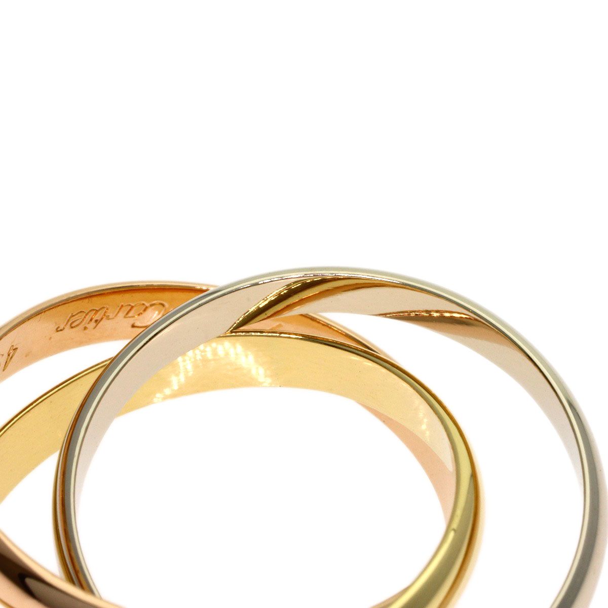 Cartier Trinity XS 49 Ring 18k Yellow Gold 18k Pink White — view 7