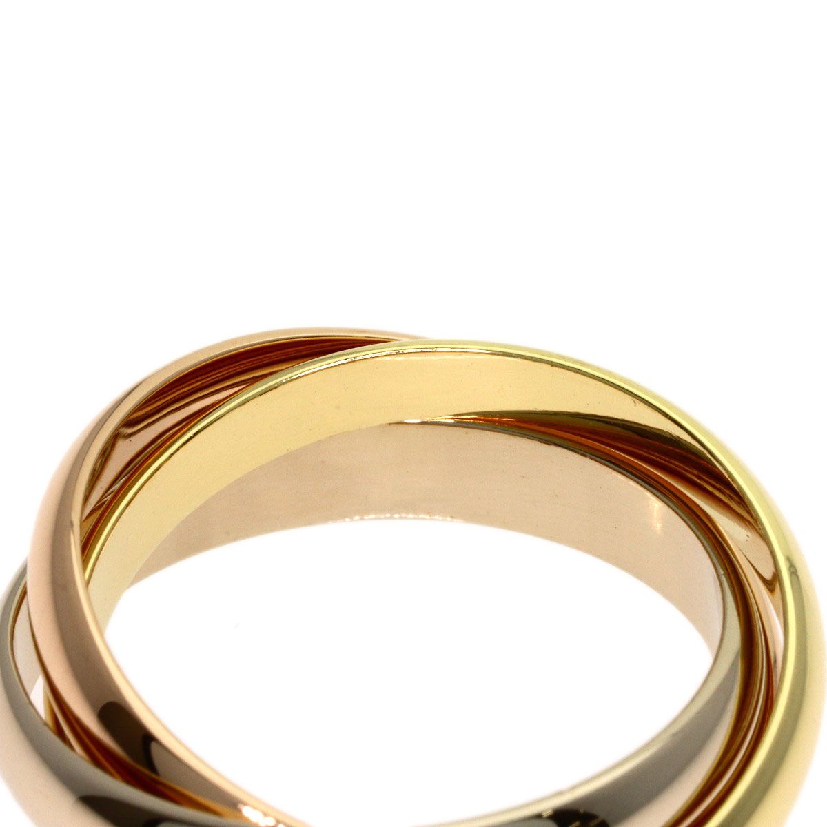 Cartier Trinity 54 Ring 18k Yellow Gold 18k Pink White — view 7