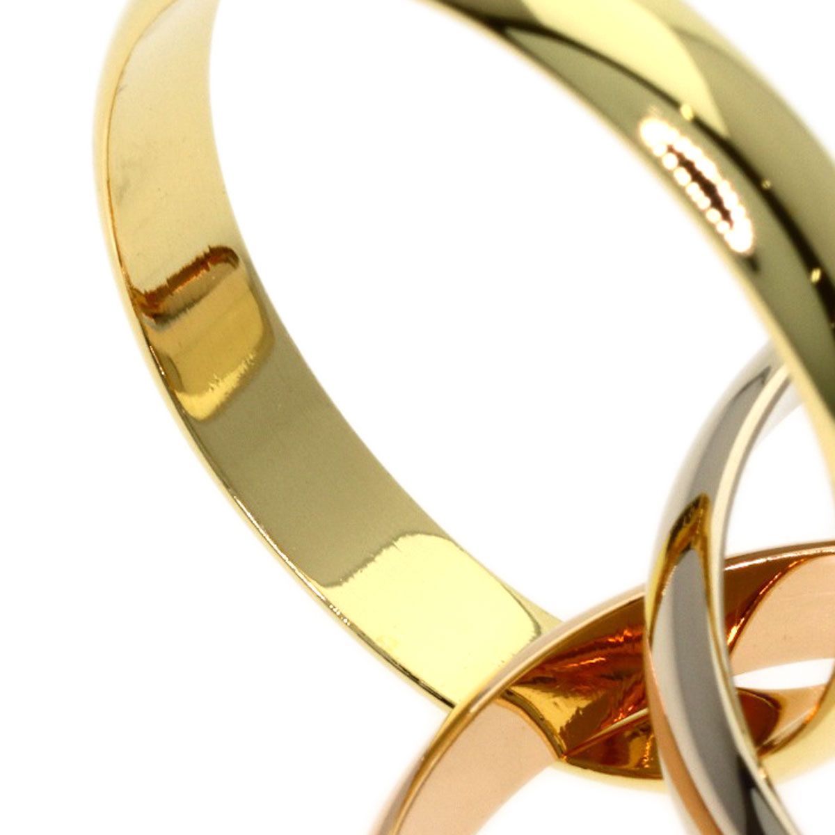 Cartier Trinity 54 Ring 18k Yellow Gold 18k Pink White — view 8