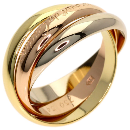Cartier Trinity 54 Ring 18k Yellow Gold 18k Pink White — view 2